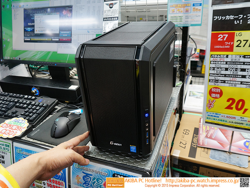 Mini-ITX筐体採用のゲーミングPC「G-GEAR mini」がツクモから登場