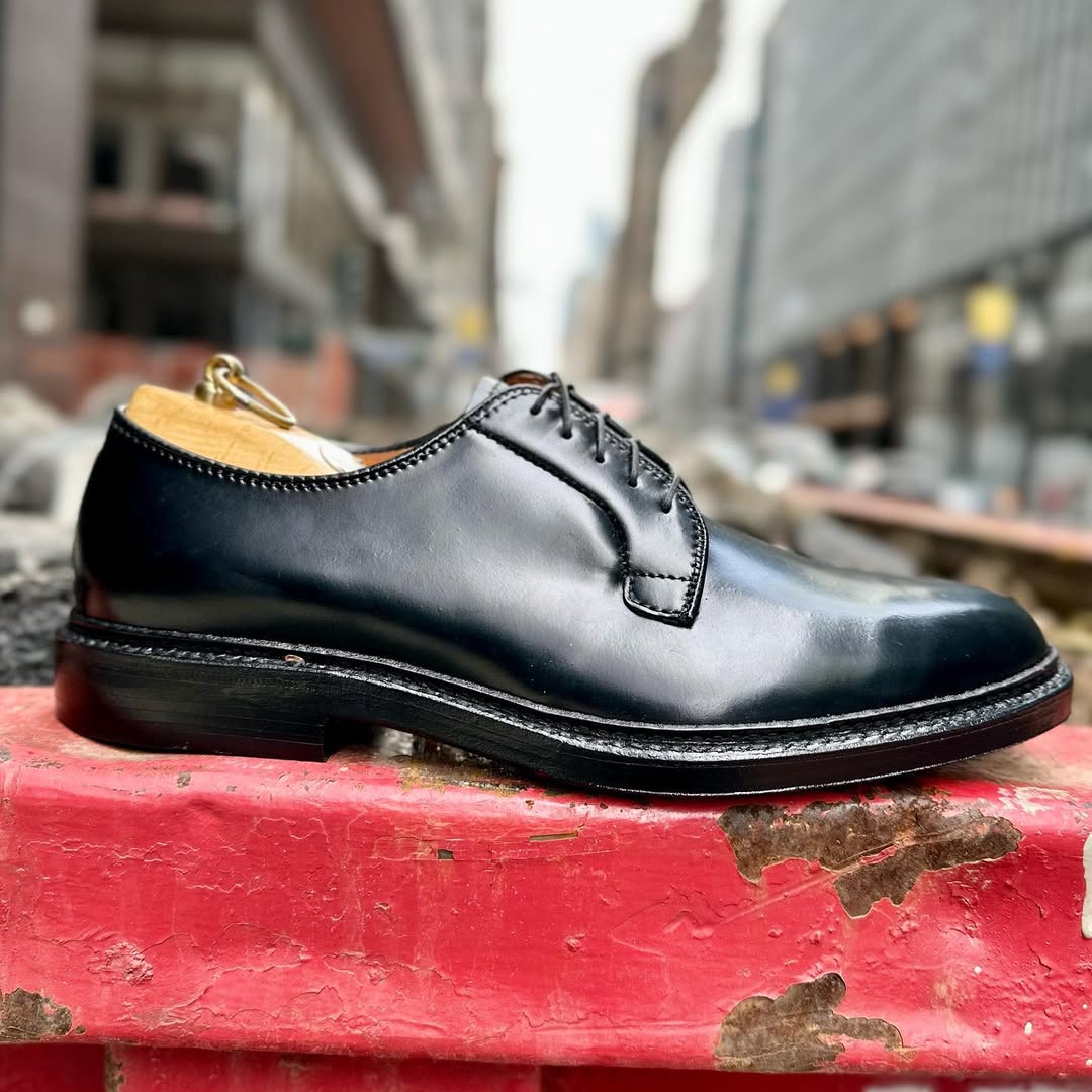 9901 - Plain Toe Blucher Black in Shell Cordovan – ALDEN SHOES