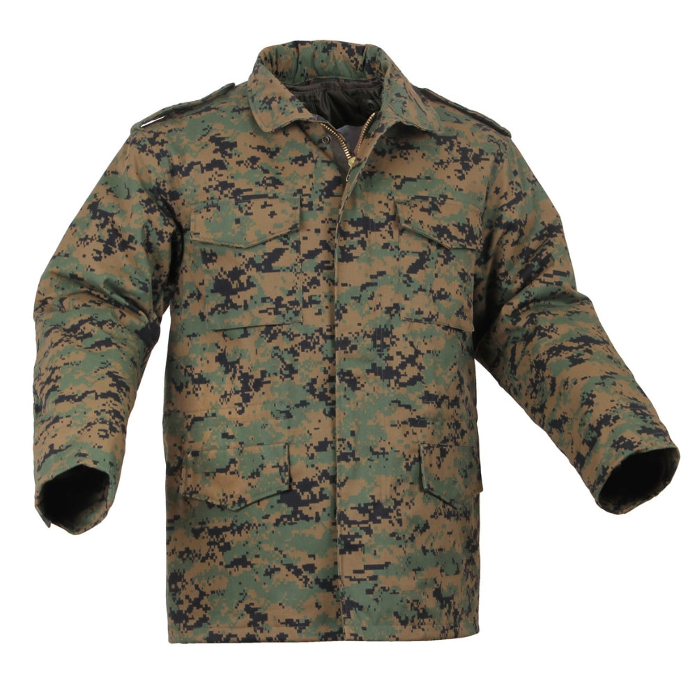 Rothco Camo M-65 Field Jacket (Woodland Digital Camo)