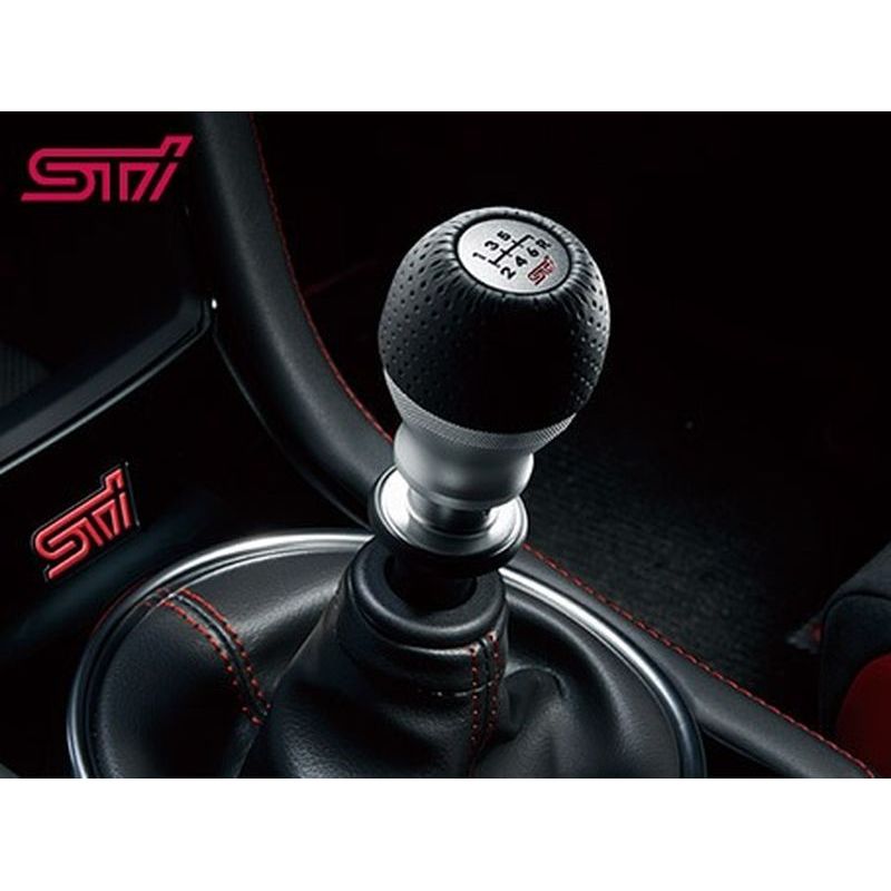 新品 スバル WRX STI VAB 純正 STIシフトノブ 6MT 本革&アルミ