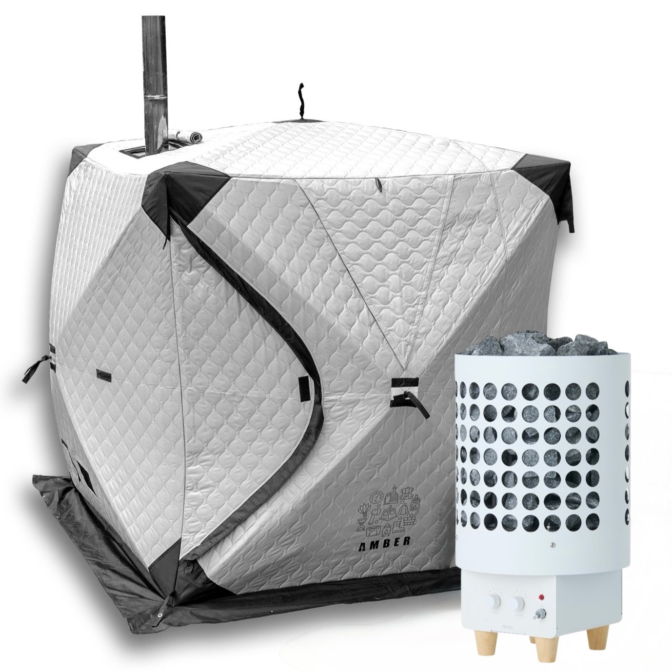 テントサウナtotonoi2＋IRORI 5.4Kw（国産電気ストーブ）セット ※電顕