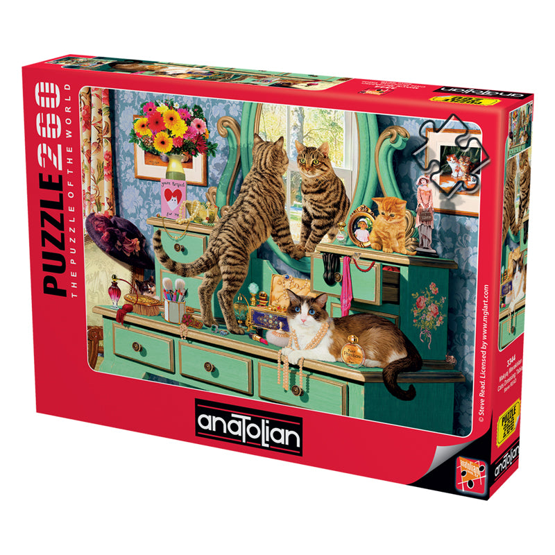 Anatolian Puzzle - Cats Dressing Table, 260 Piece Puzzle, #3344
