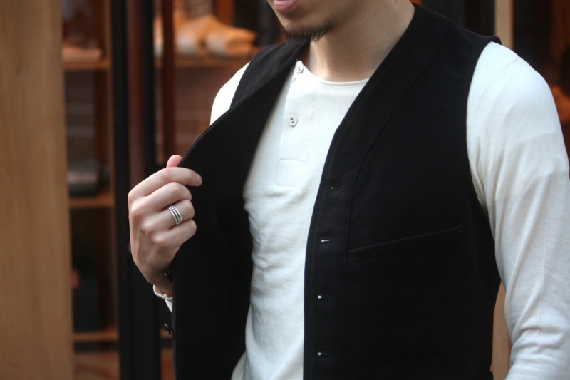 SAGAN VEST / ENGLISH MOLESKIN | ANATOMICA SAPPORO アナトミカ札幌