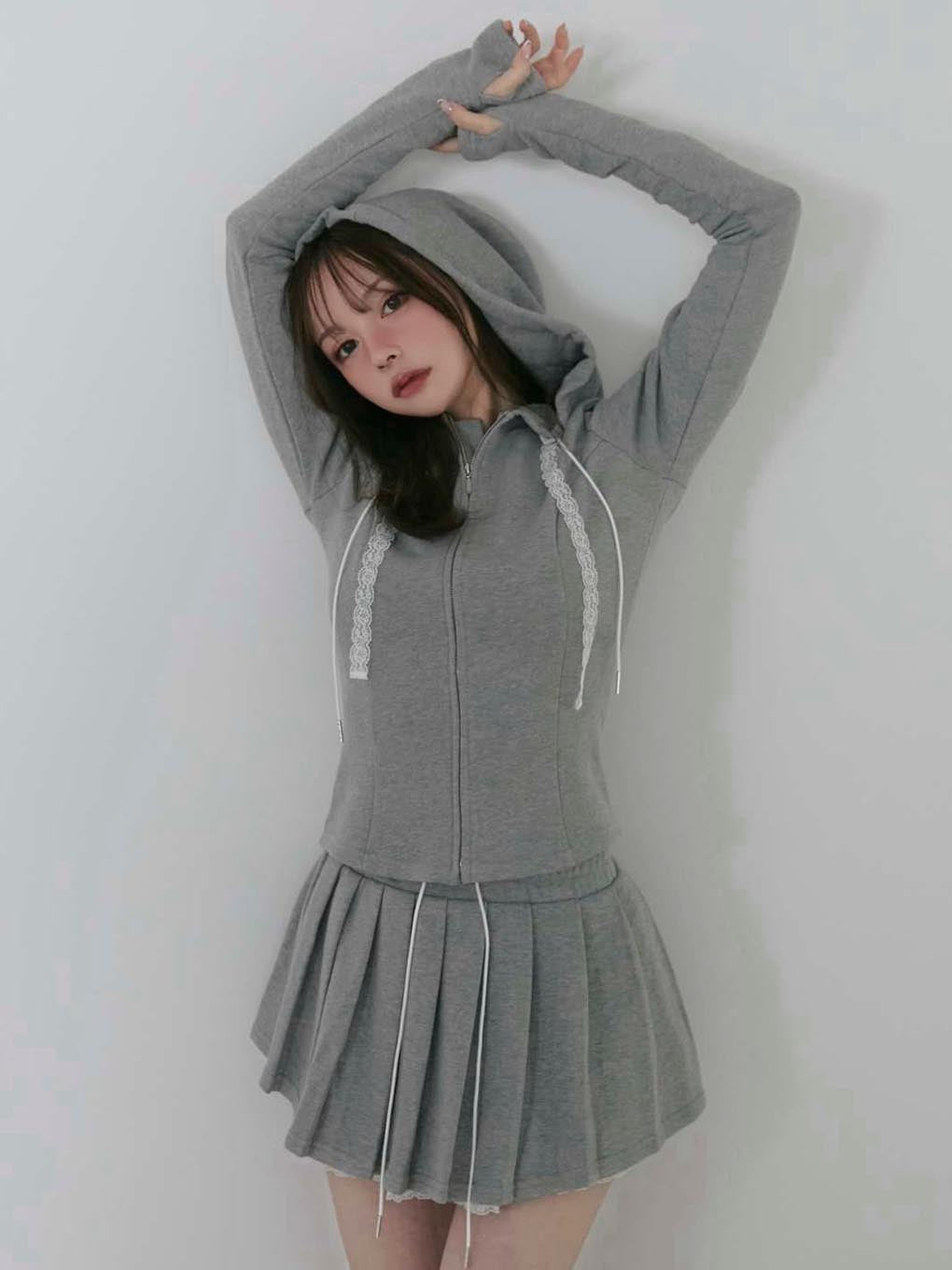 ANDMARY】Mimi lace hood set up