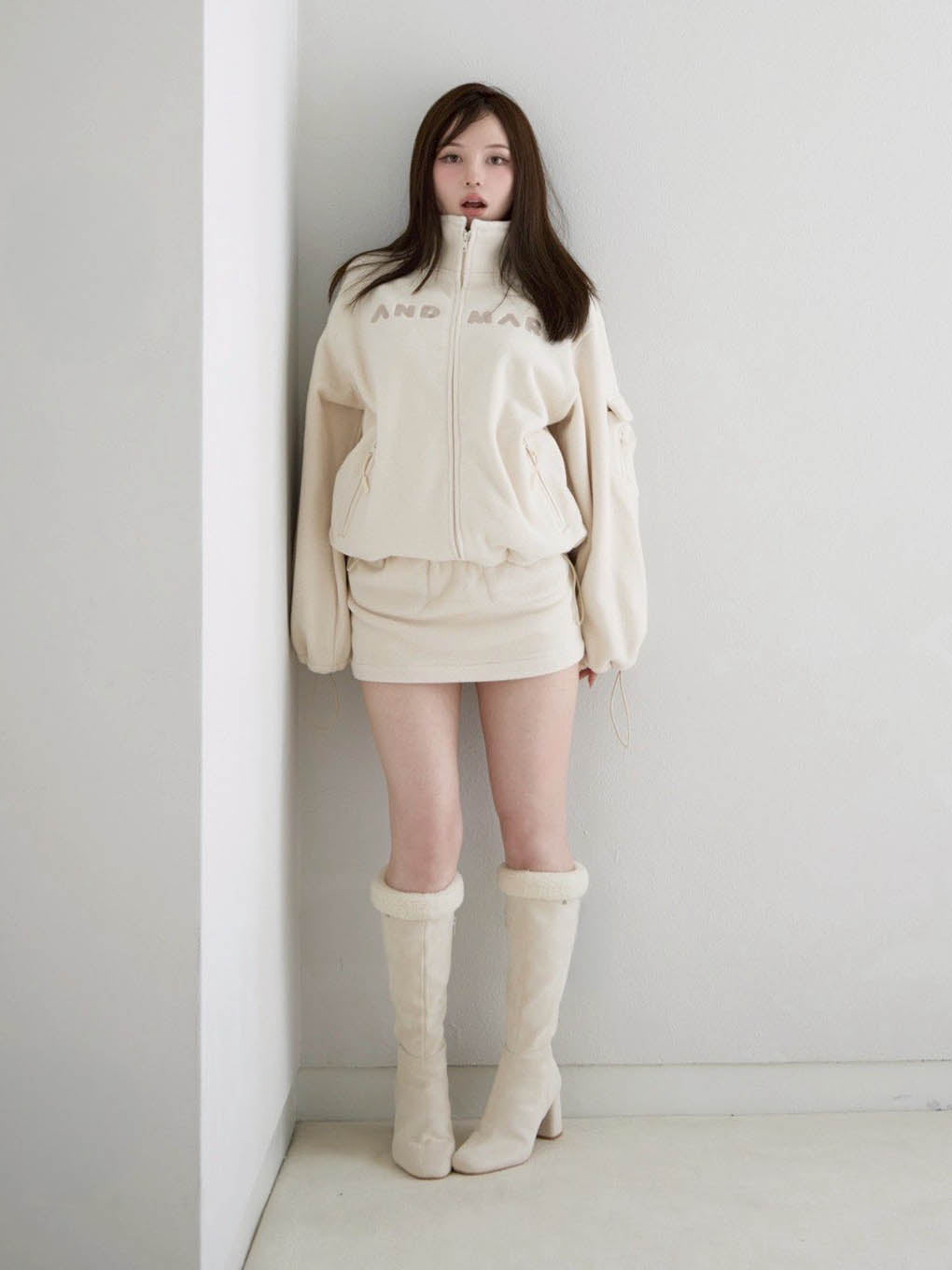 ANDMARY】Sophy boa boots