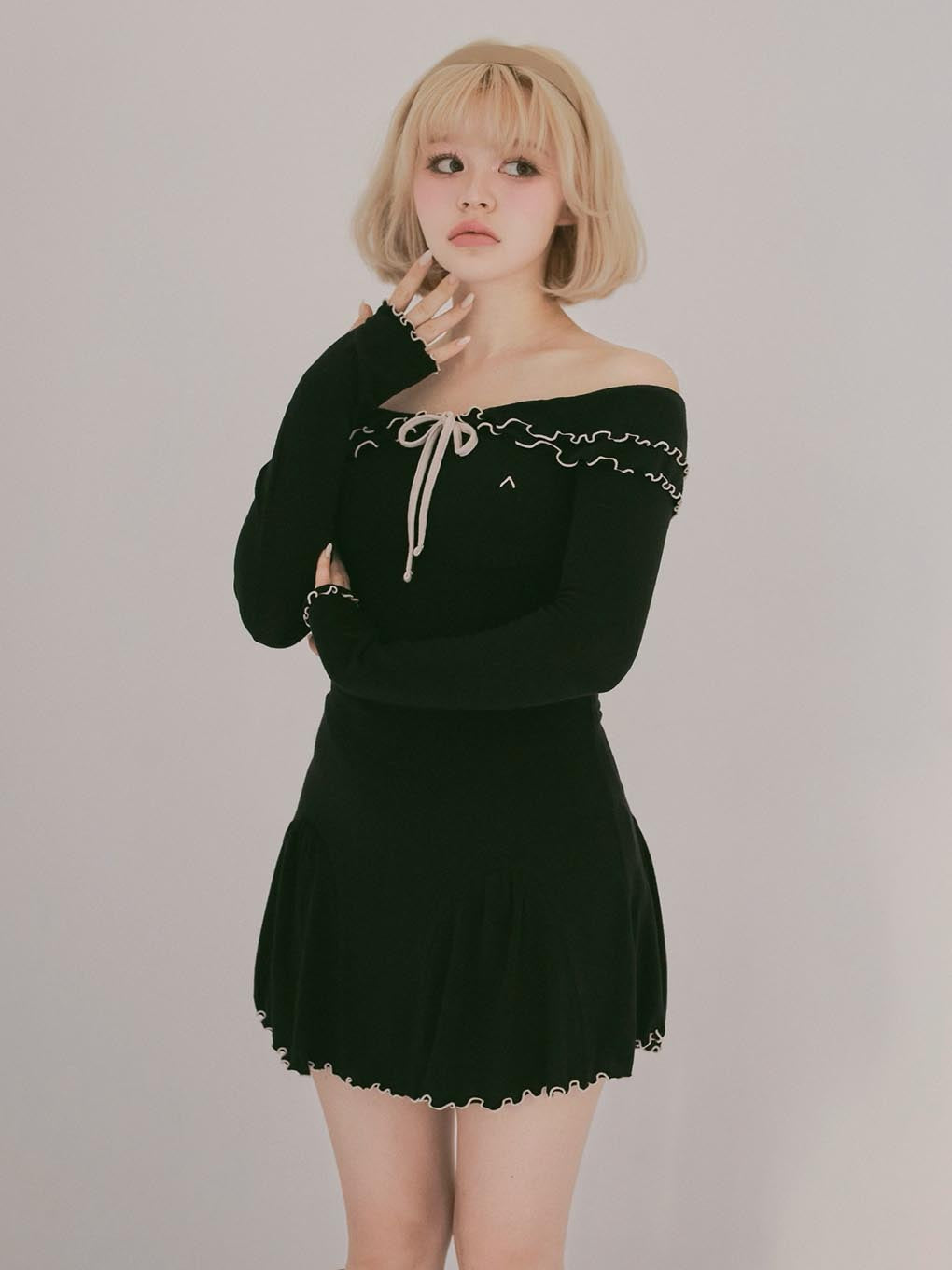 ANDMARY】Betty frill mini dress