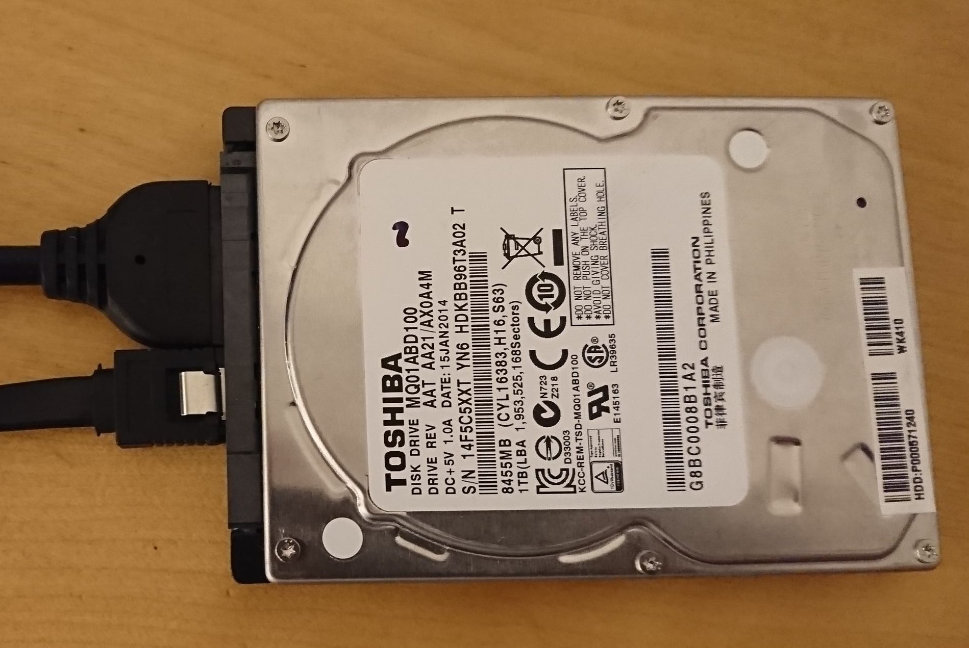 家電][テレビ] REGZA(55ZX9000)の内蔵ハードディスク(HDD)の交換 その