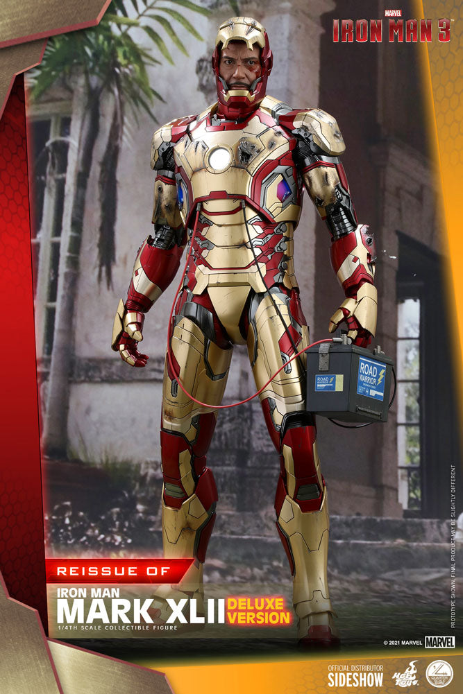 HOT TOYS IRON MAN 3 - IRON MAN MARK XLII DELUXE 1:4 SCALE FIGURE