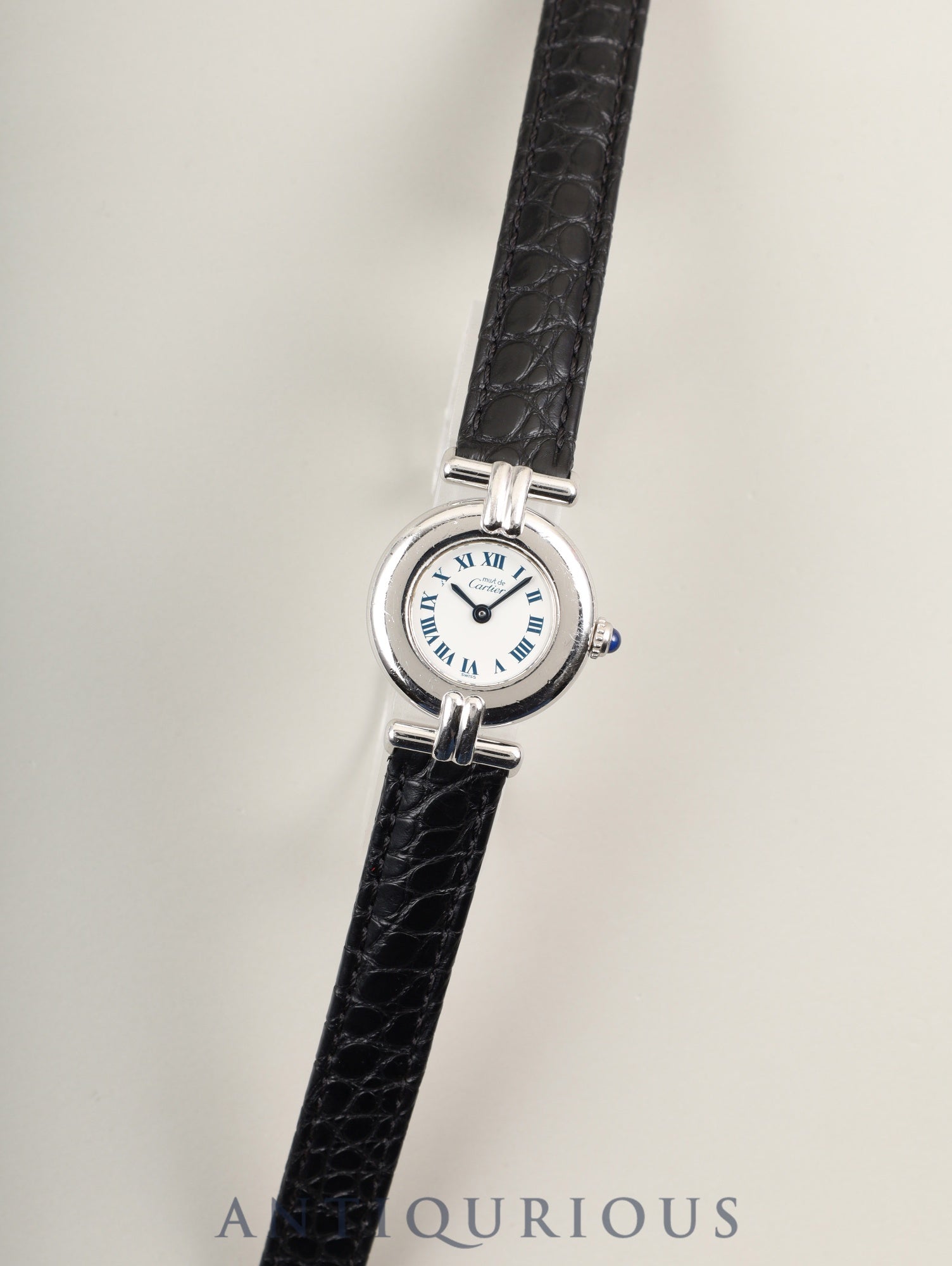 カルティエ マストコリゼ 1903 クォーツ Cal.690 SV925 革 純正D