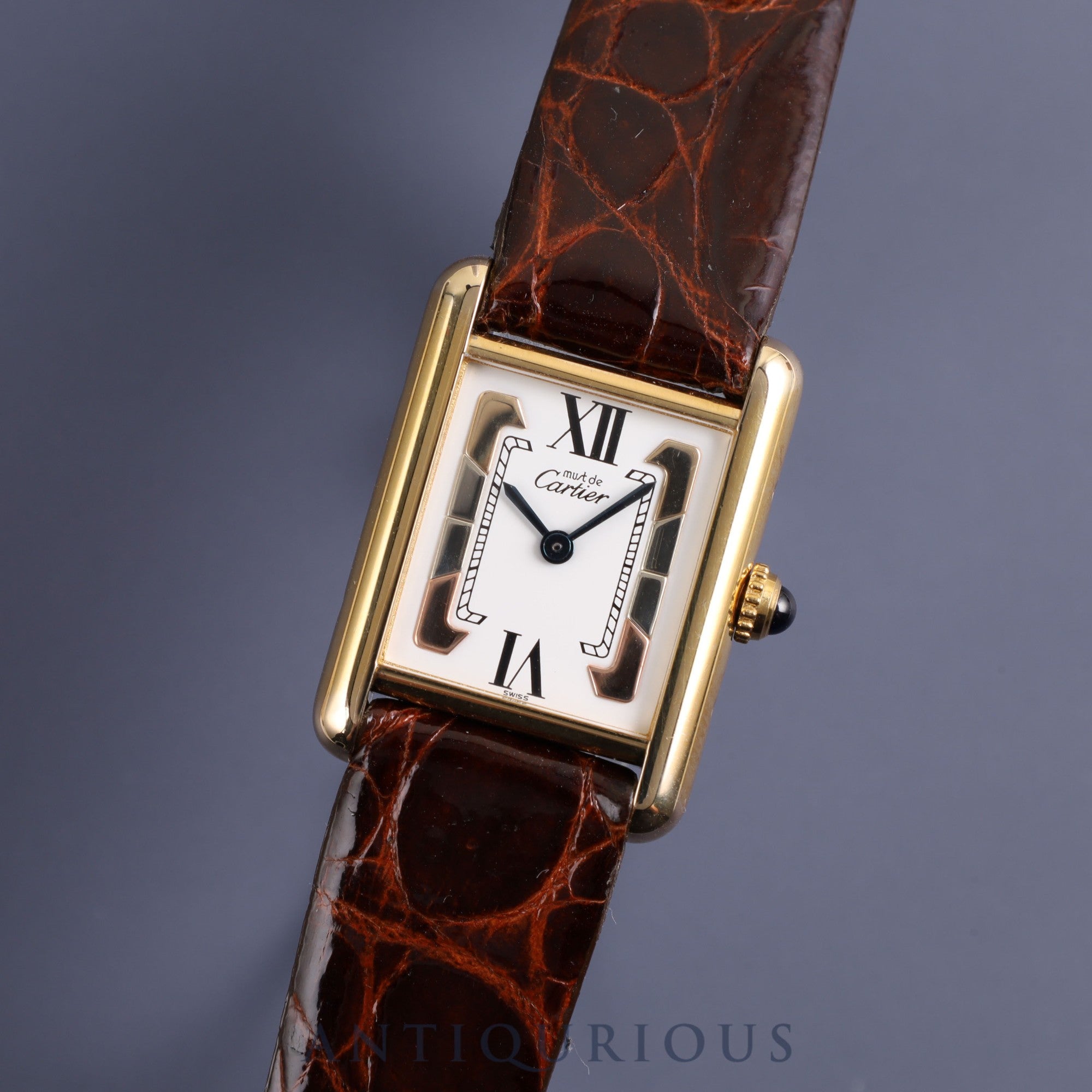 カルティエ マストタンク SM W1006354 / 5057001 クォーツ Cal.057 革