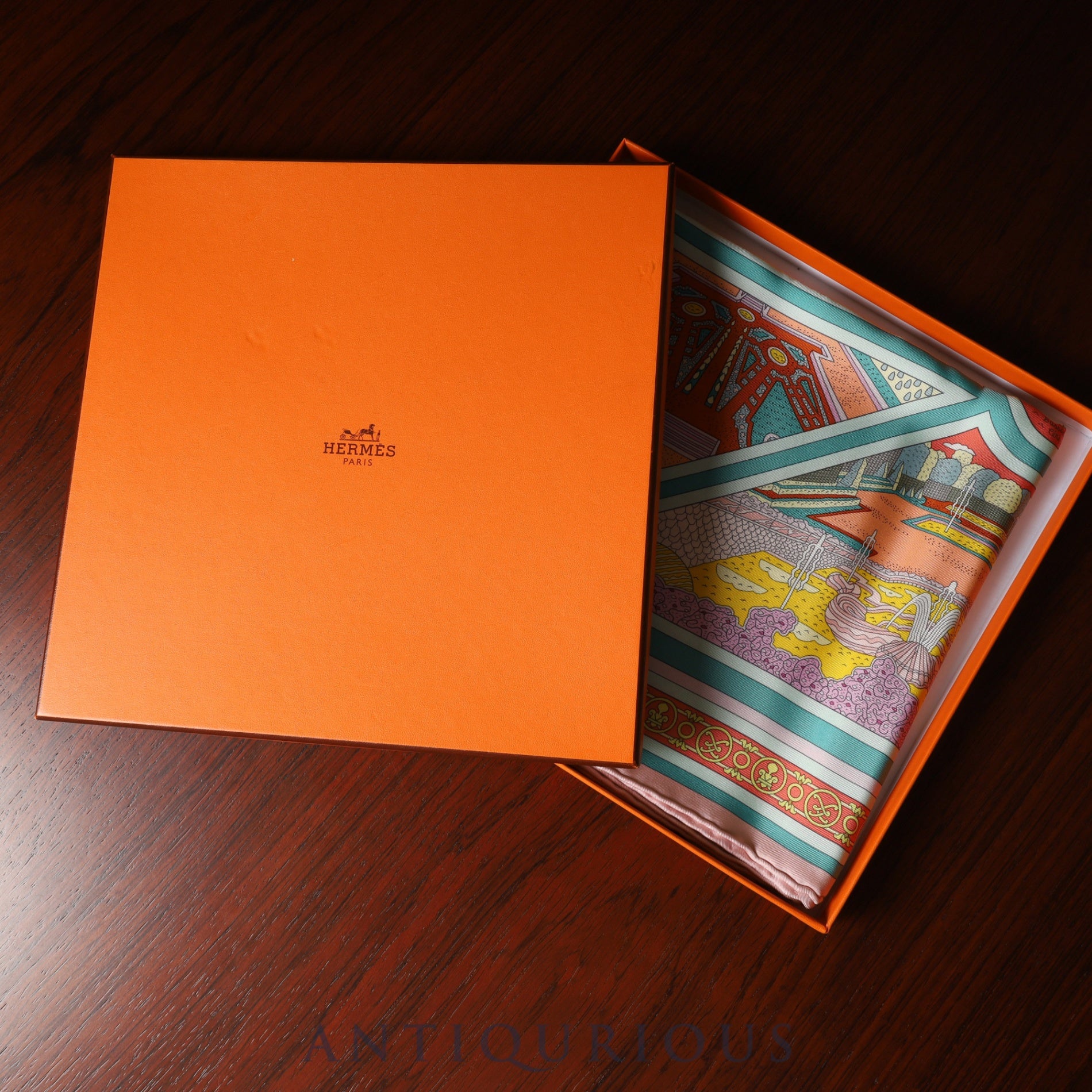 エルメス スカーフ カレ90 ヴェルサイユの散歩 SILK100% 箱 | 東京銀座