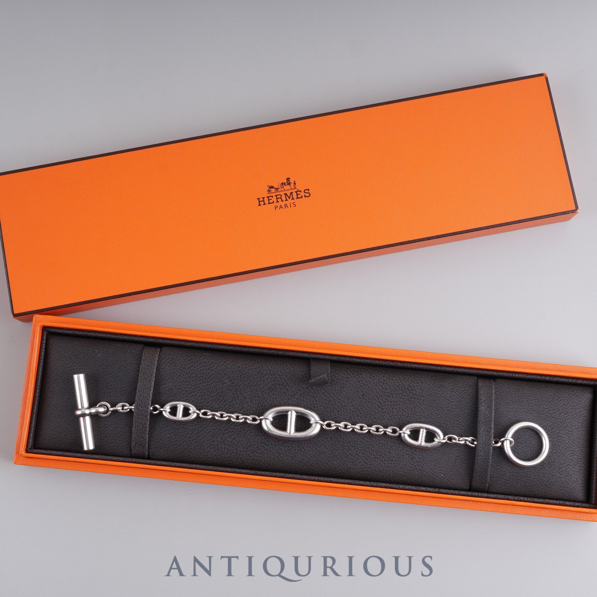 エルメス ブレスレット シェーヌダンクル ファランドール LG SV925 箱