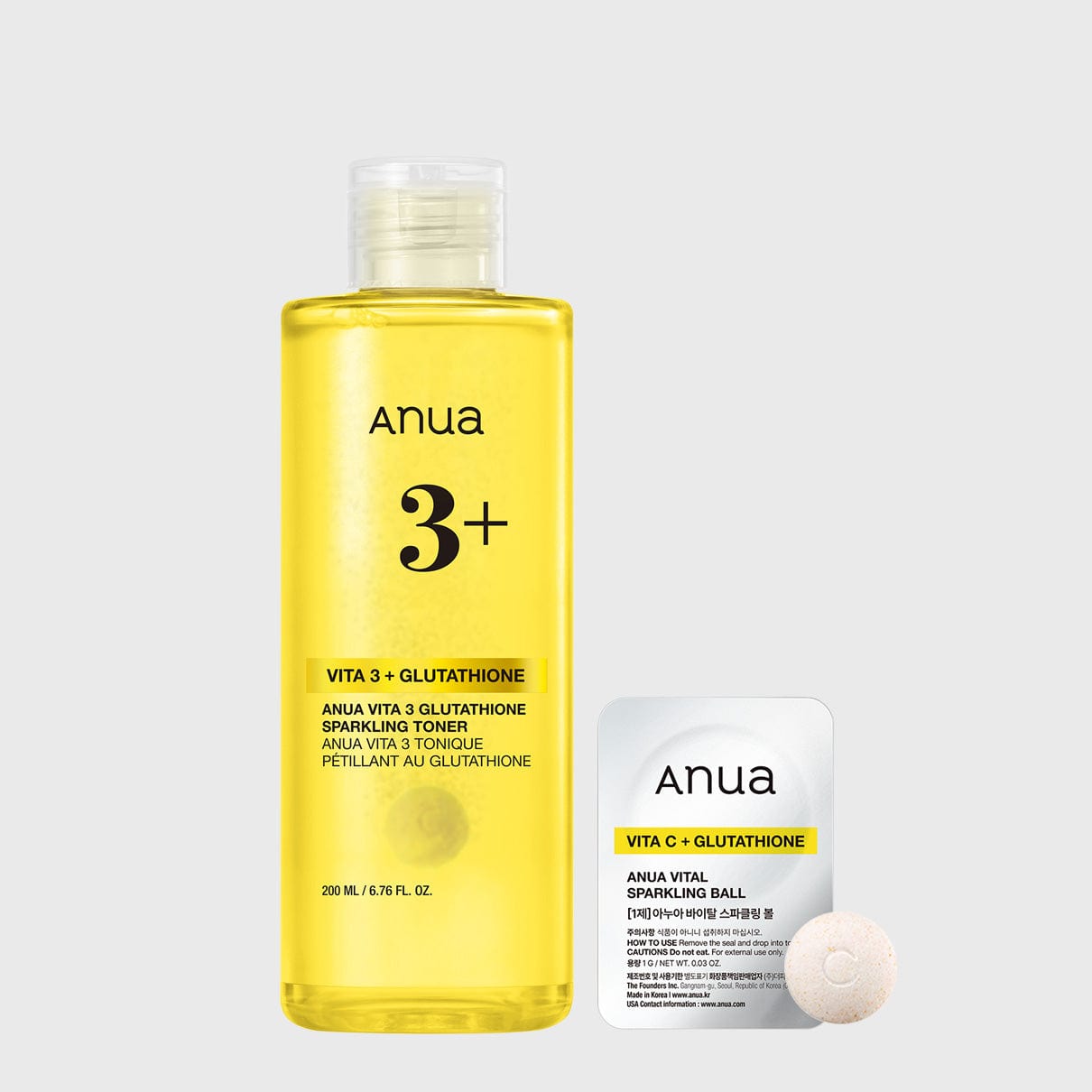 ビタミン3 グルタチオンスパークリングトナー 200ml | アヌア Anua