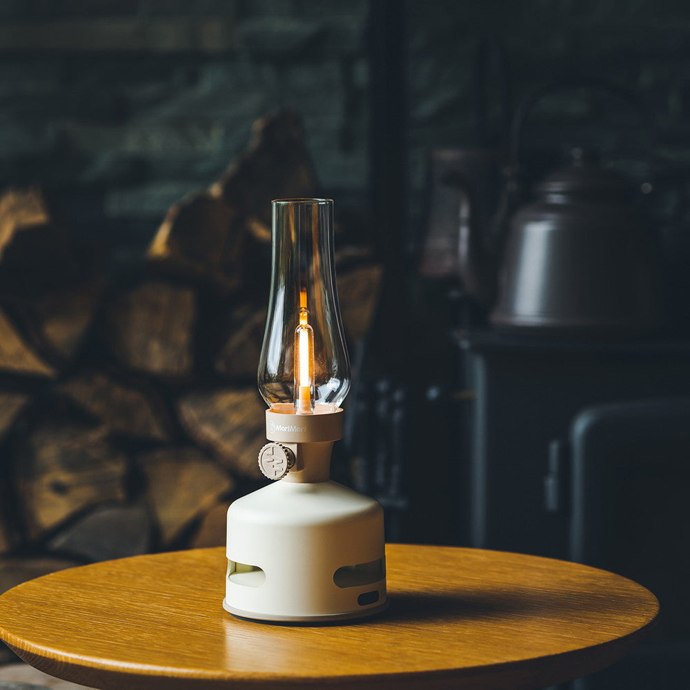 MoriMori」 S1 BEACH HOUSE ホワイト（LEDランタンスピーカー