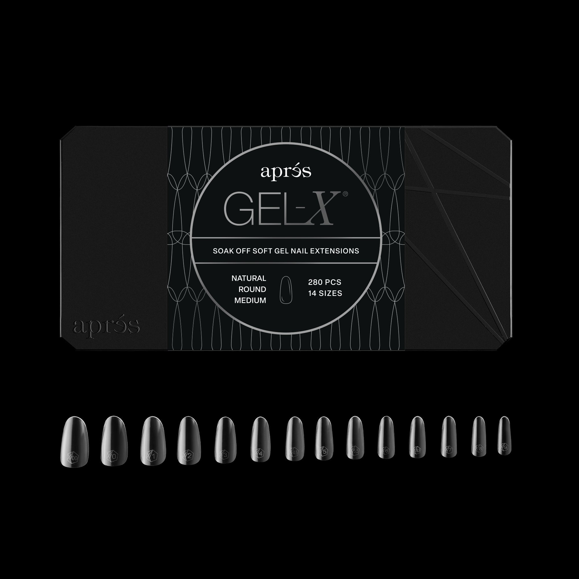 Gel-X® ナチュラル ラウンド ミディアム (280pcs) – Aprés Nail - Japan