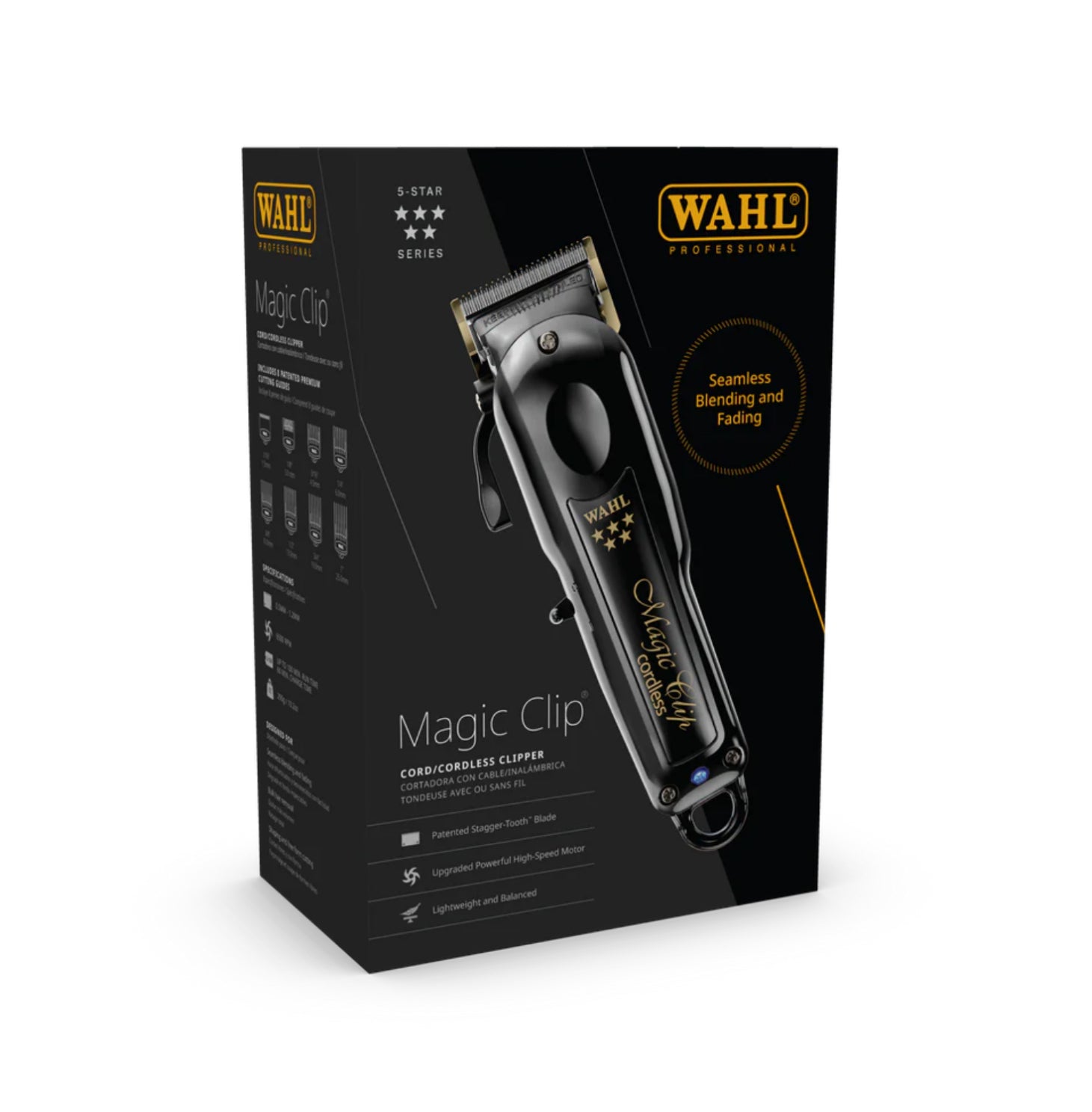 WAHL MagicClip&Detailerバリカンブラック@96❽l7p86 Black Cordless