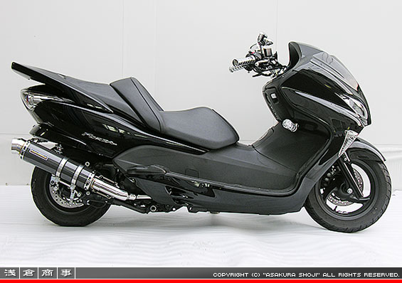 浅倉商事：MF08フォルツァ用 GGタイプマフラー レーシングタイプ