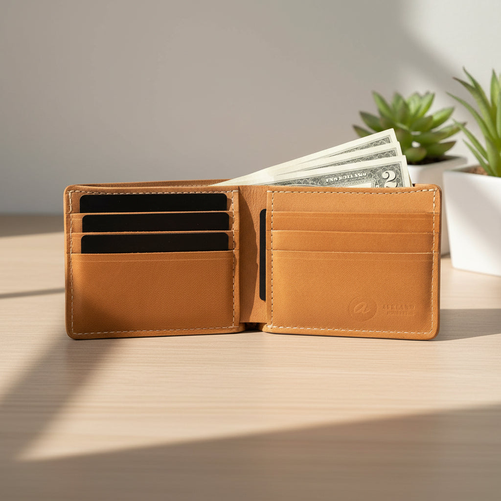 Johnny the Fox Leather Wallet | Natural Horween® Shell Cordovan