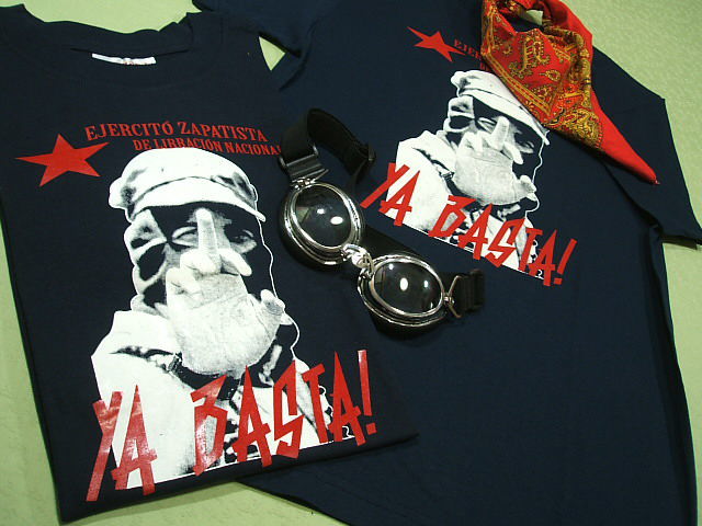 サパティスタ民族解放軍（EZLN）のTシャツ雑貨、マルコス副司令官のT