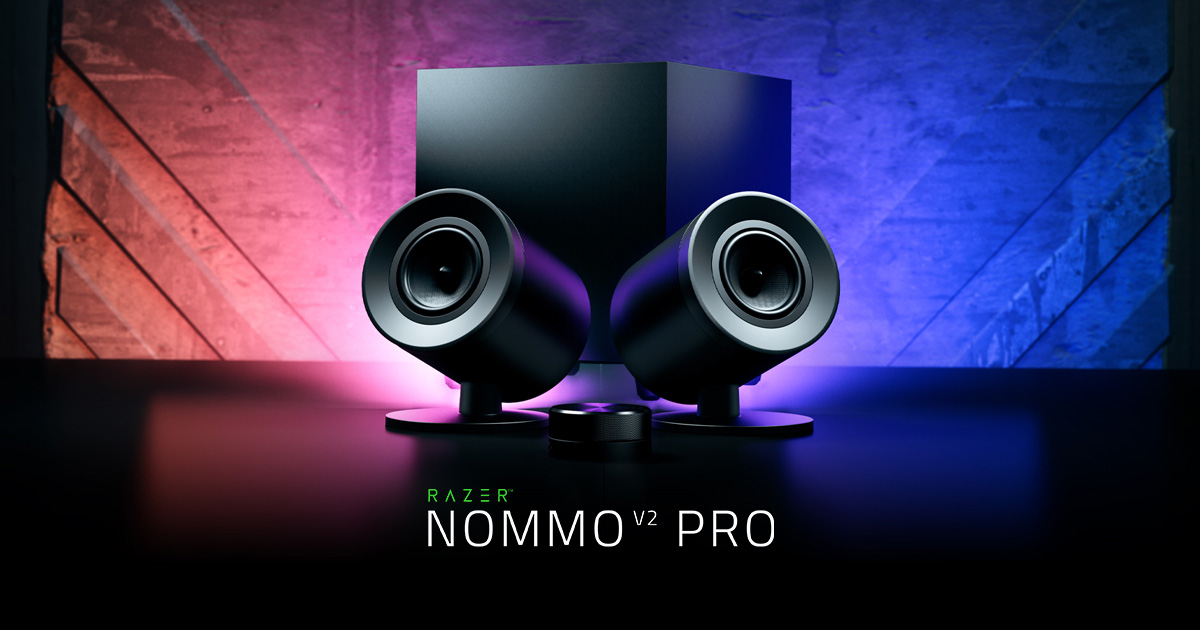 2.1 PC Gaming Speakers with Wireless Subwoofer - Razer Nommo V2