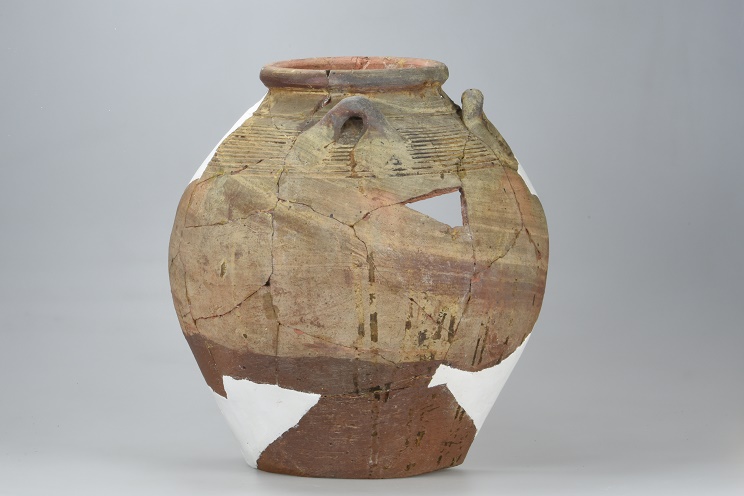 褐釉陶器四耳大壺 （16から17世紀） | マイコレ（埋蔵文化財