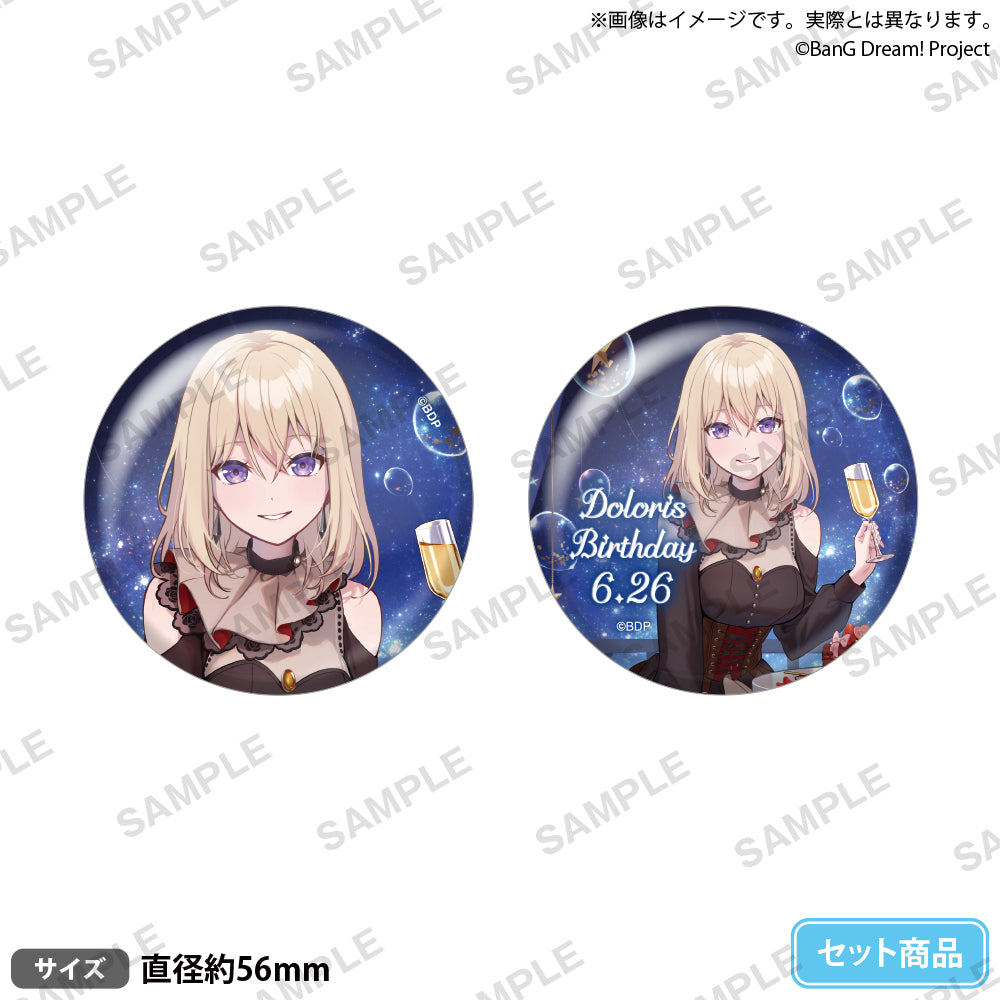 BanG Dream! 缶バッジセット Birthday ver. vol.1 ドロリス