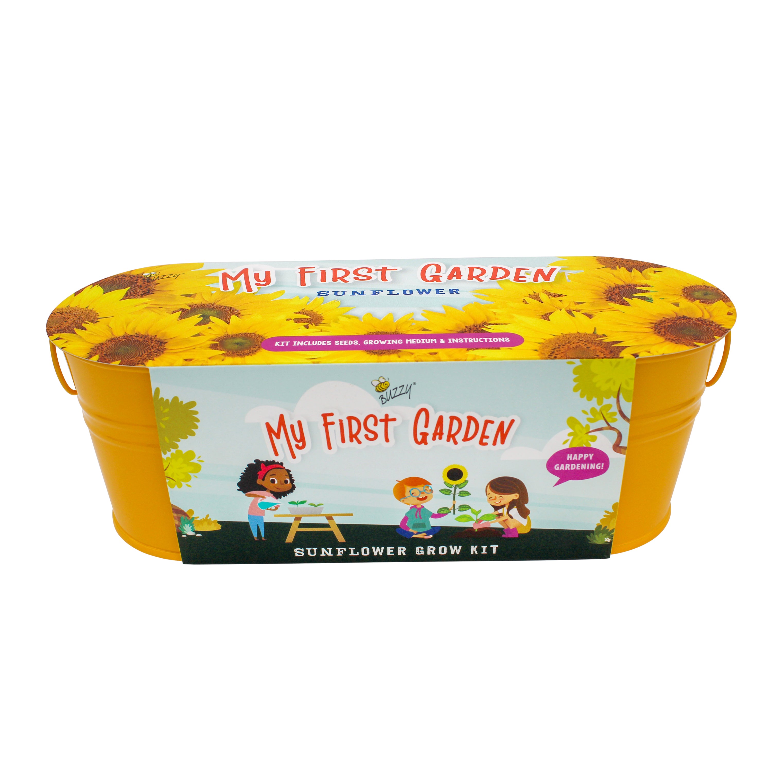 My First Garden Windowsill Grow Kit | Sunflower | Yellow – Buzzy Seeds