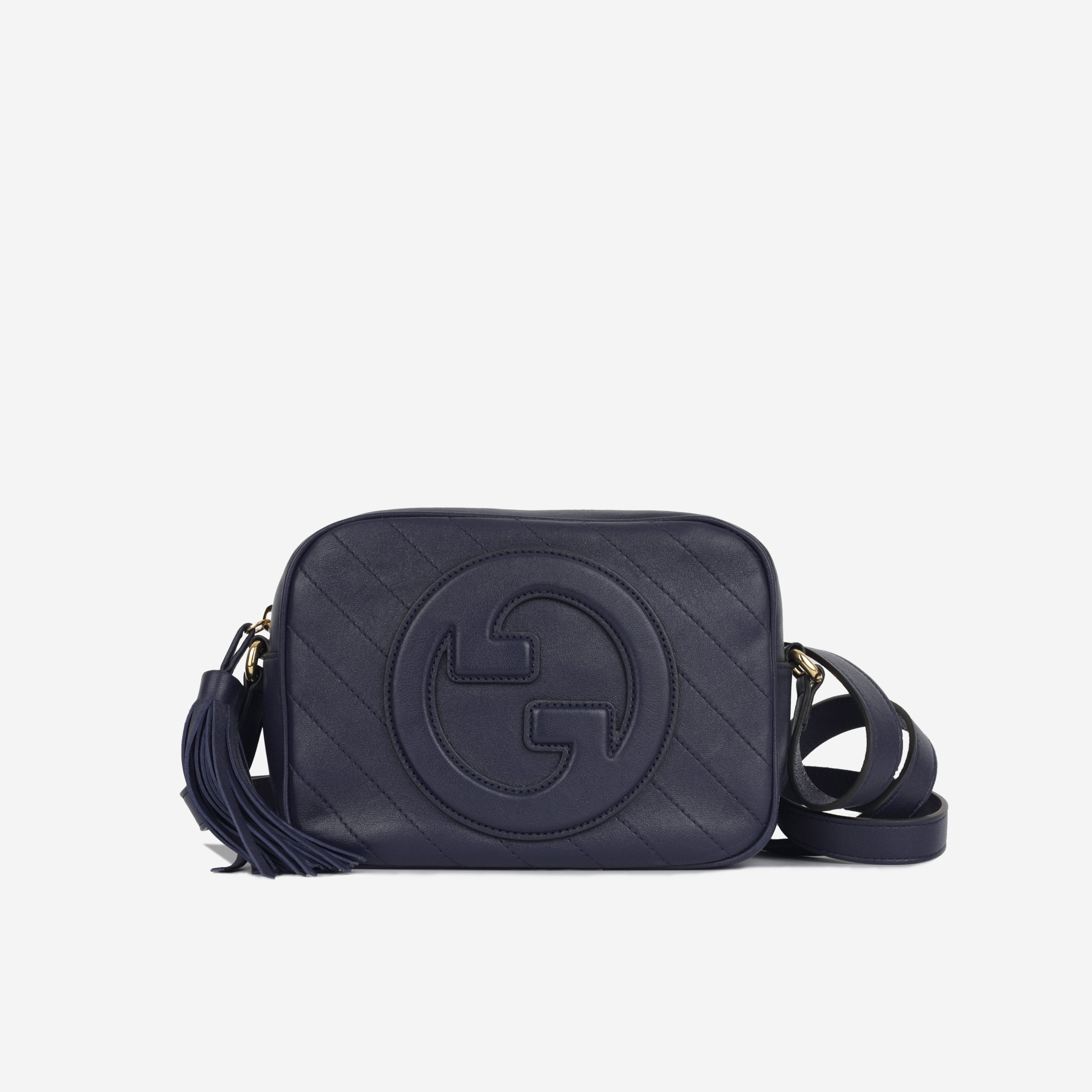 Gucci - Blondie Camera Case - Navy Calfskin - GHW - Pre Loved