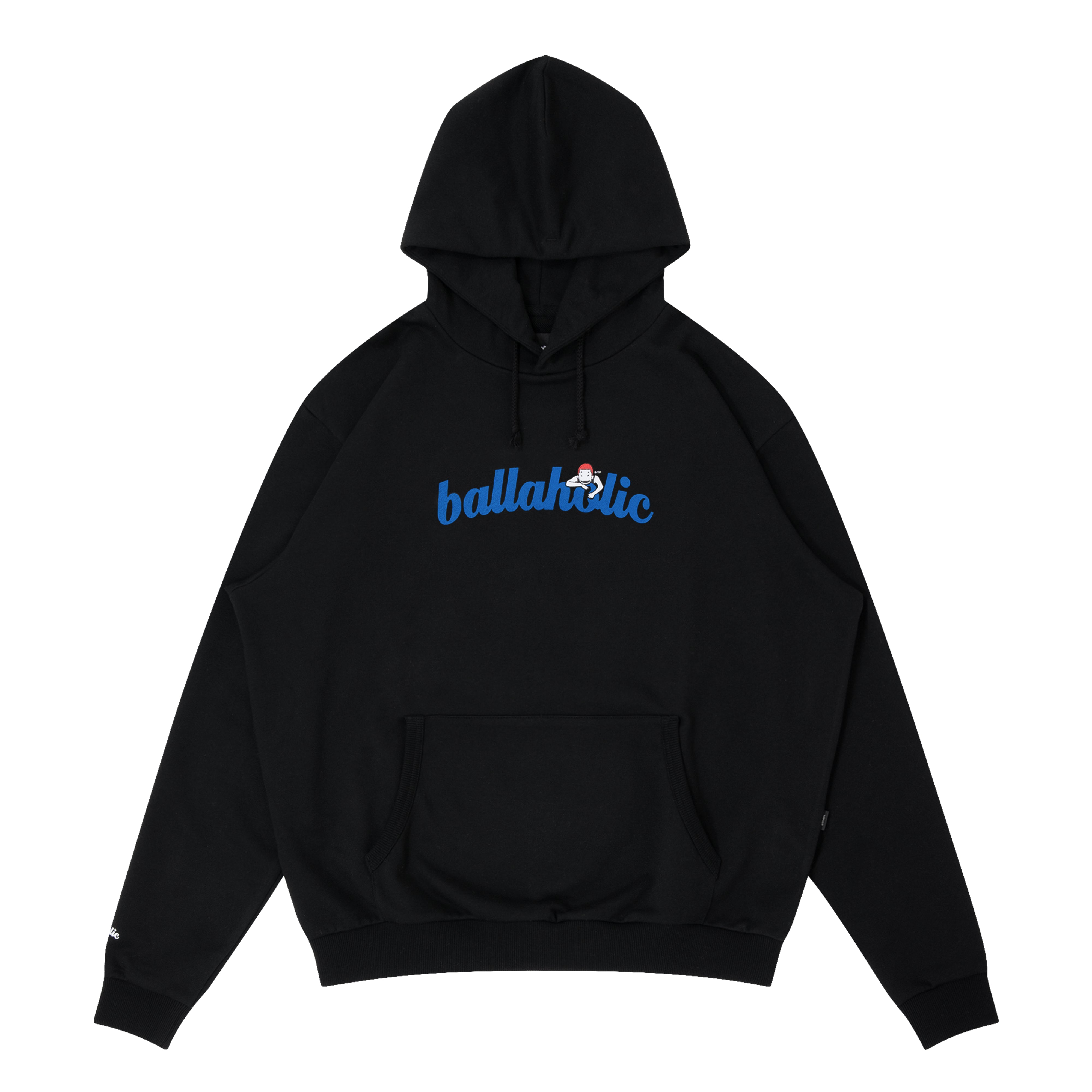Logo Sweat Hoodie -PICK UP PLAYGROUND- (black/blue) – ballaholic