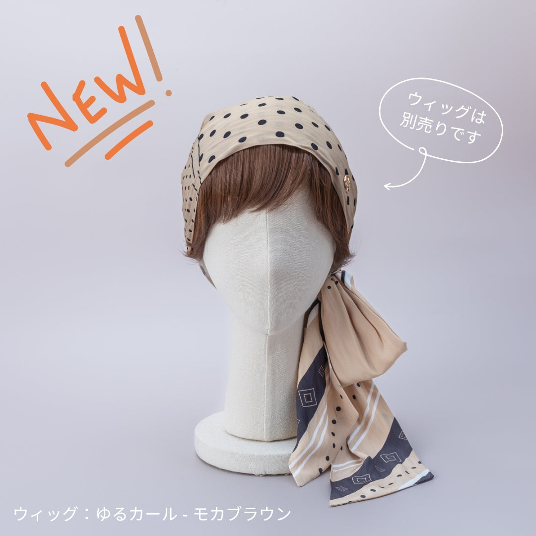 BAREN】前髪ウィッグ付きスカーフハットMサイズ SCARF HAT (M