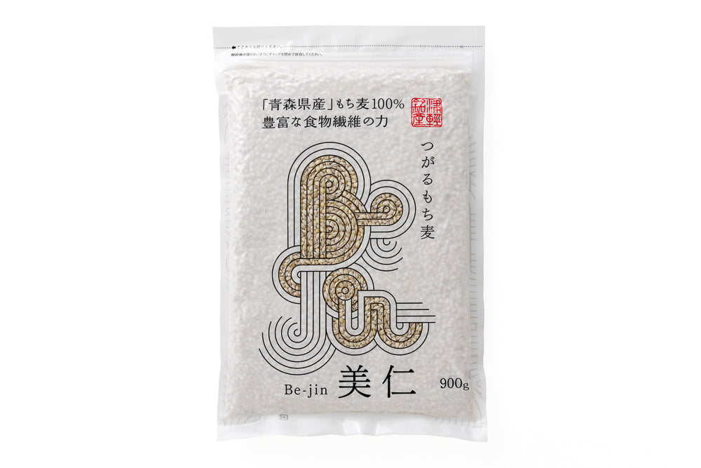 もち麦 国産 900g つがるもち麦 美仁 | えすけーず農園 online shop