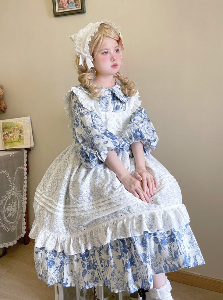 レースフラワーエプロンドレス – Belchic