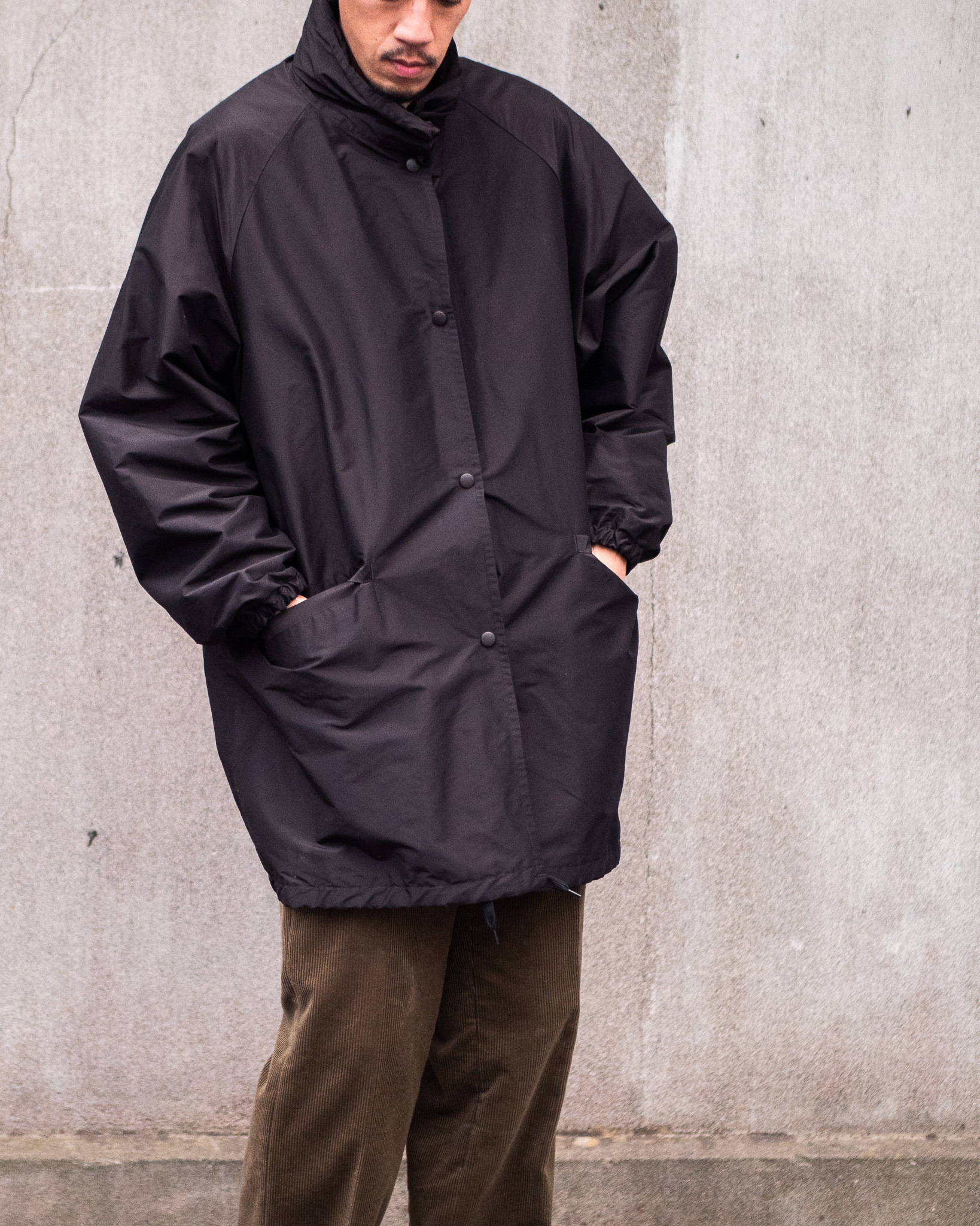 COMOLI ⁡ コットンシルクフーデッドコート | Belluria