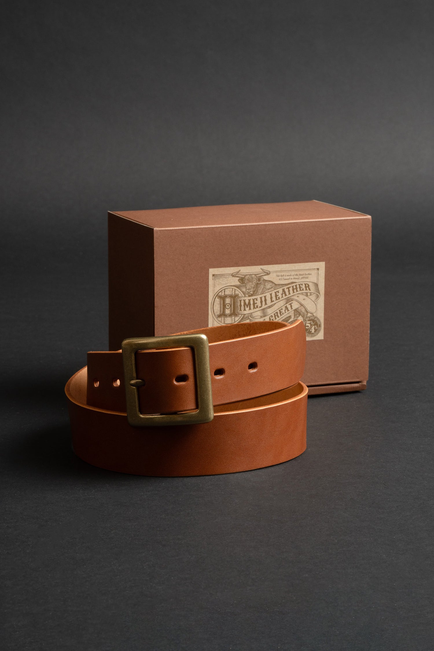 VBLT03 (CM) 4ミリ厚 姫路レザーベルト HIMEJI LEATHER ORIGINAL BELT
