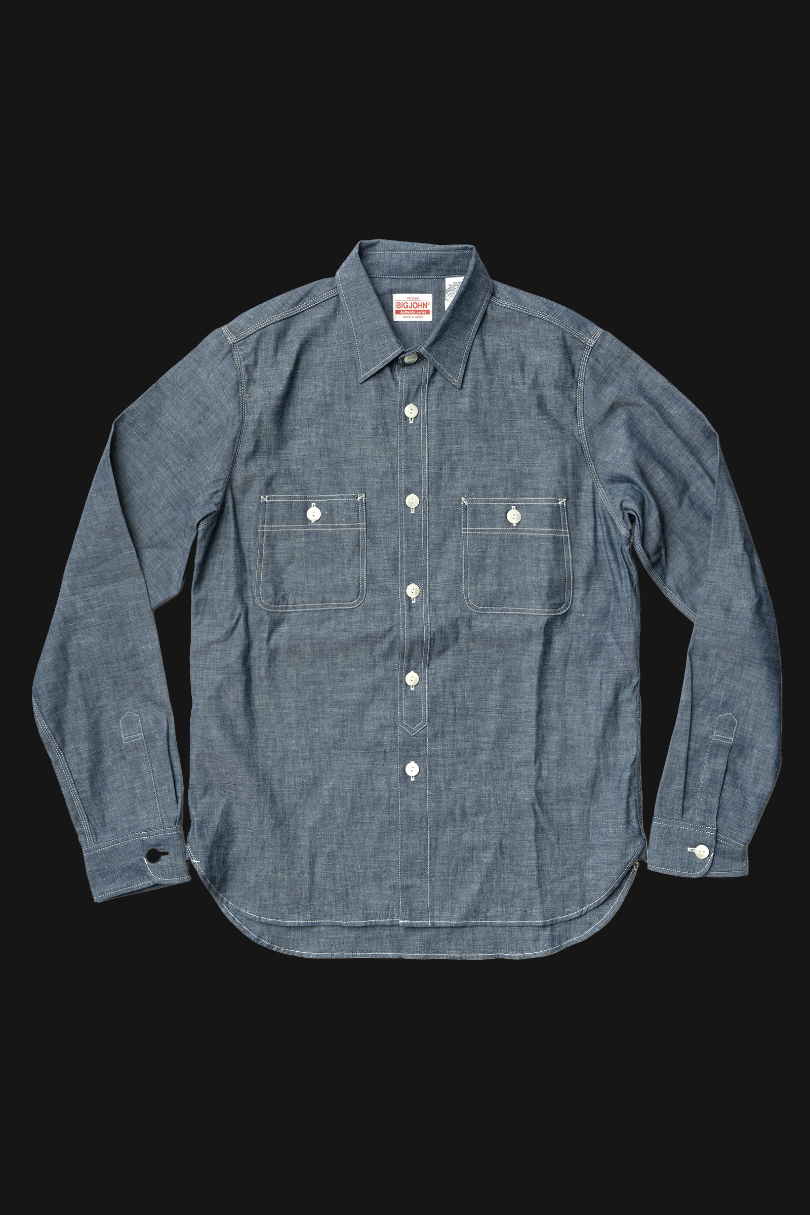 MS003R (01) SELVEDGE CHAMBRAY SHIRT – BIG JOHN【公式】オンライン