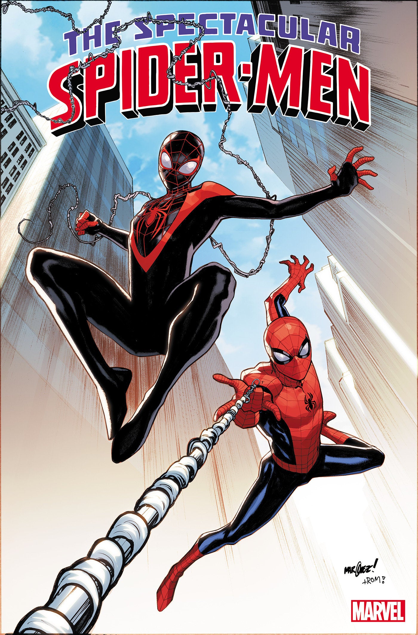 THE SPECTACULAR SPIDER-MEN 1 DAVID MARQUEZ FOIL VARIANT 03/06/24