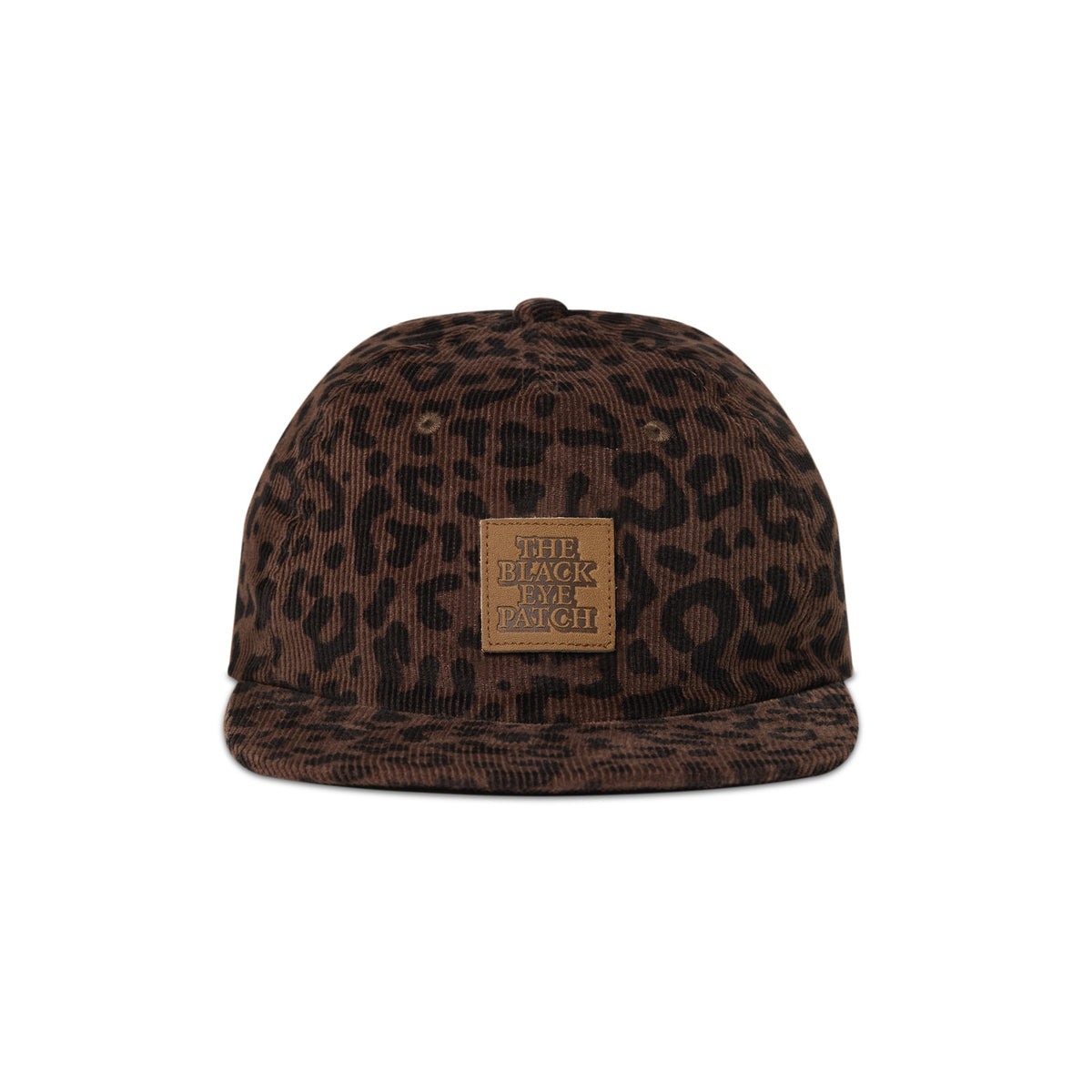 LEOPARD PATTERNED OG LABEL CORDUROY CAP BROWN – BlackEyePatch