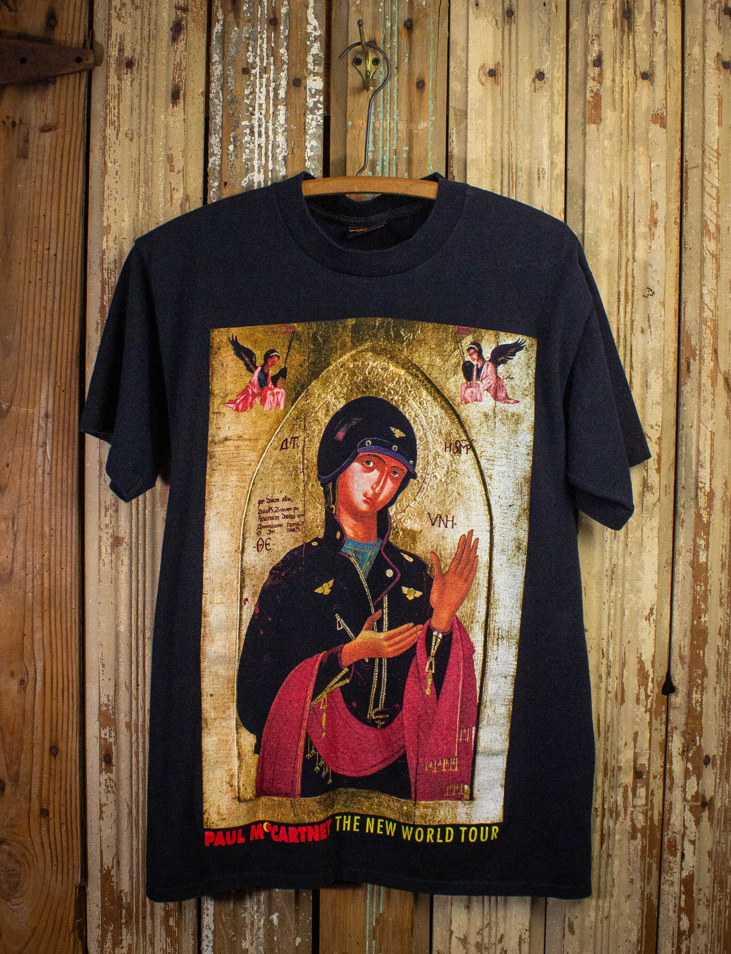 Vintage Paul McCartney New World Tour Concert T Shirt 1993 Black