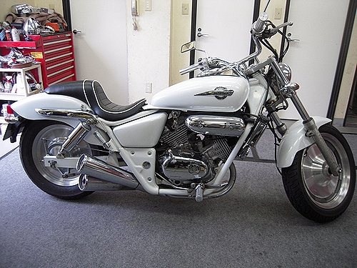 マグナ250タイプ4マフラー取り付け | アメドラ・ブラストマニアの