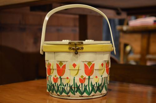 カロナンバスケット トラベルシリーズ 鏡付 希少 ヴィンテージ カロ