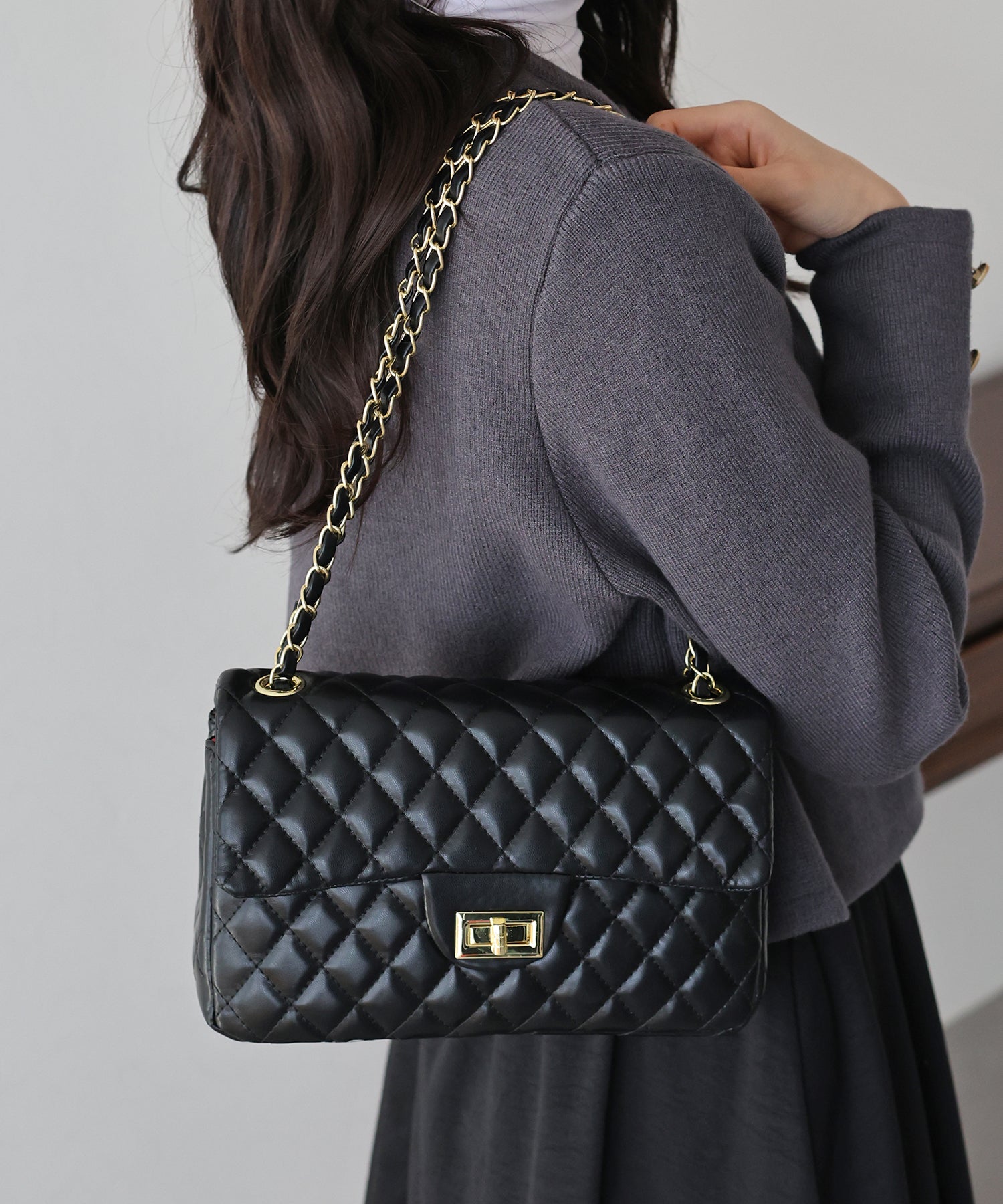 2WAYチェーンショルダーキルティングバッグ – BLUE ONLINE