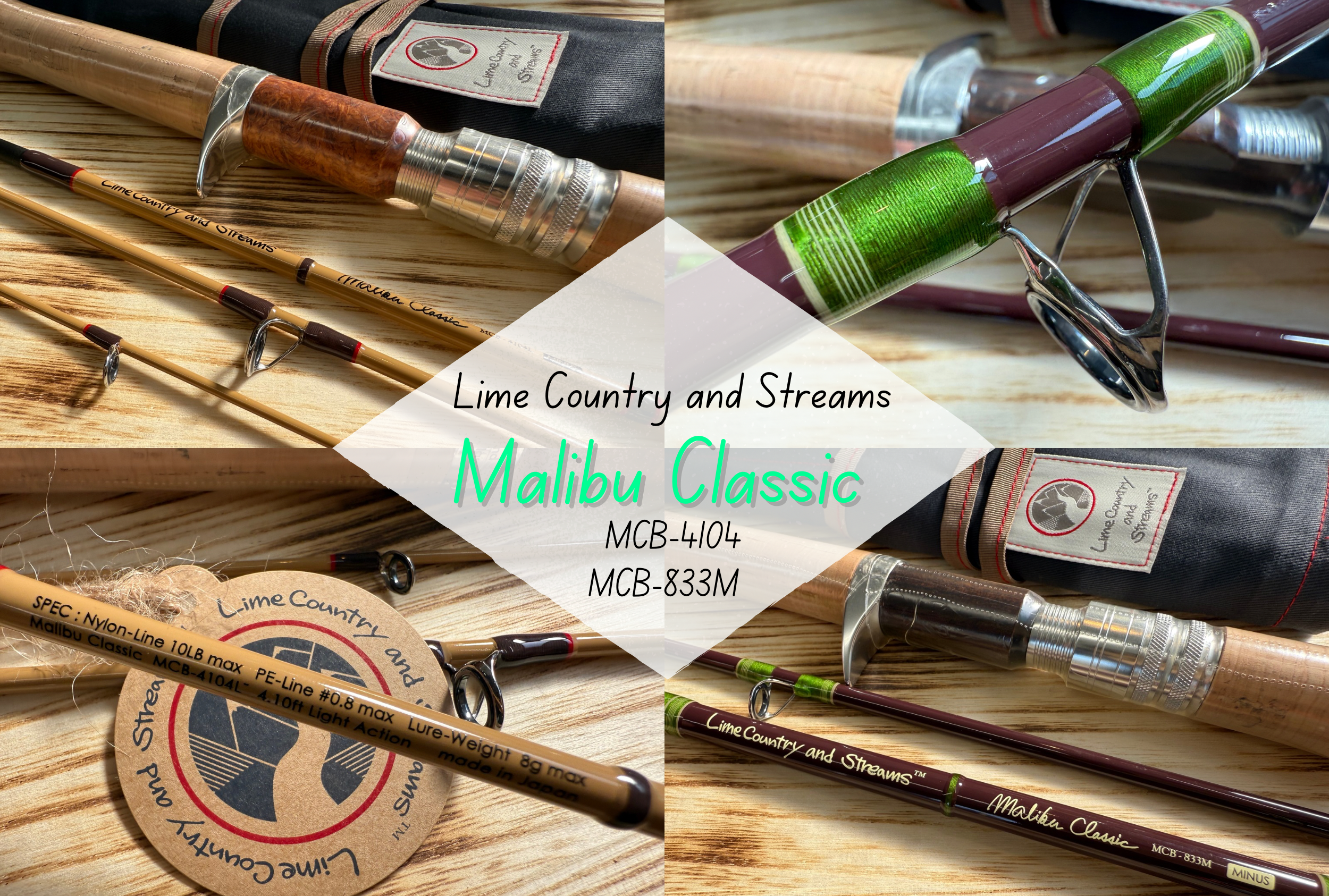 Lime Country and Streams】Malibu Classic “MCB-4140L” & “MCB-833L