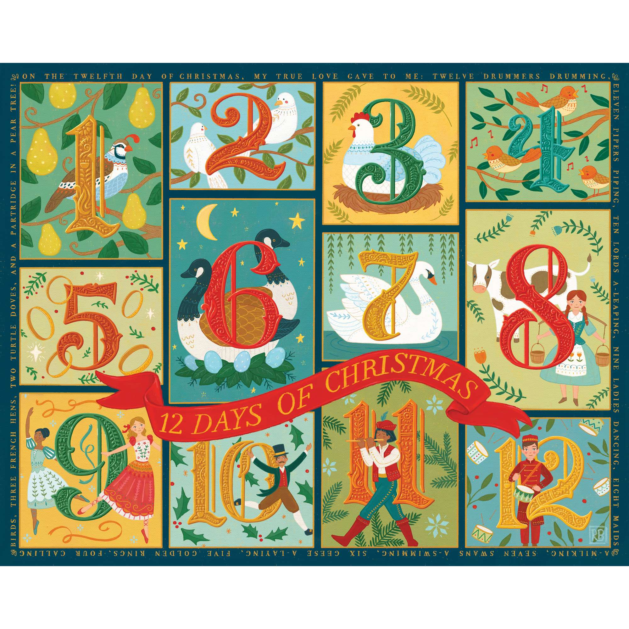 12 Days of Christmas | 500 Piece Boardwalk Jigsaw Puzzle