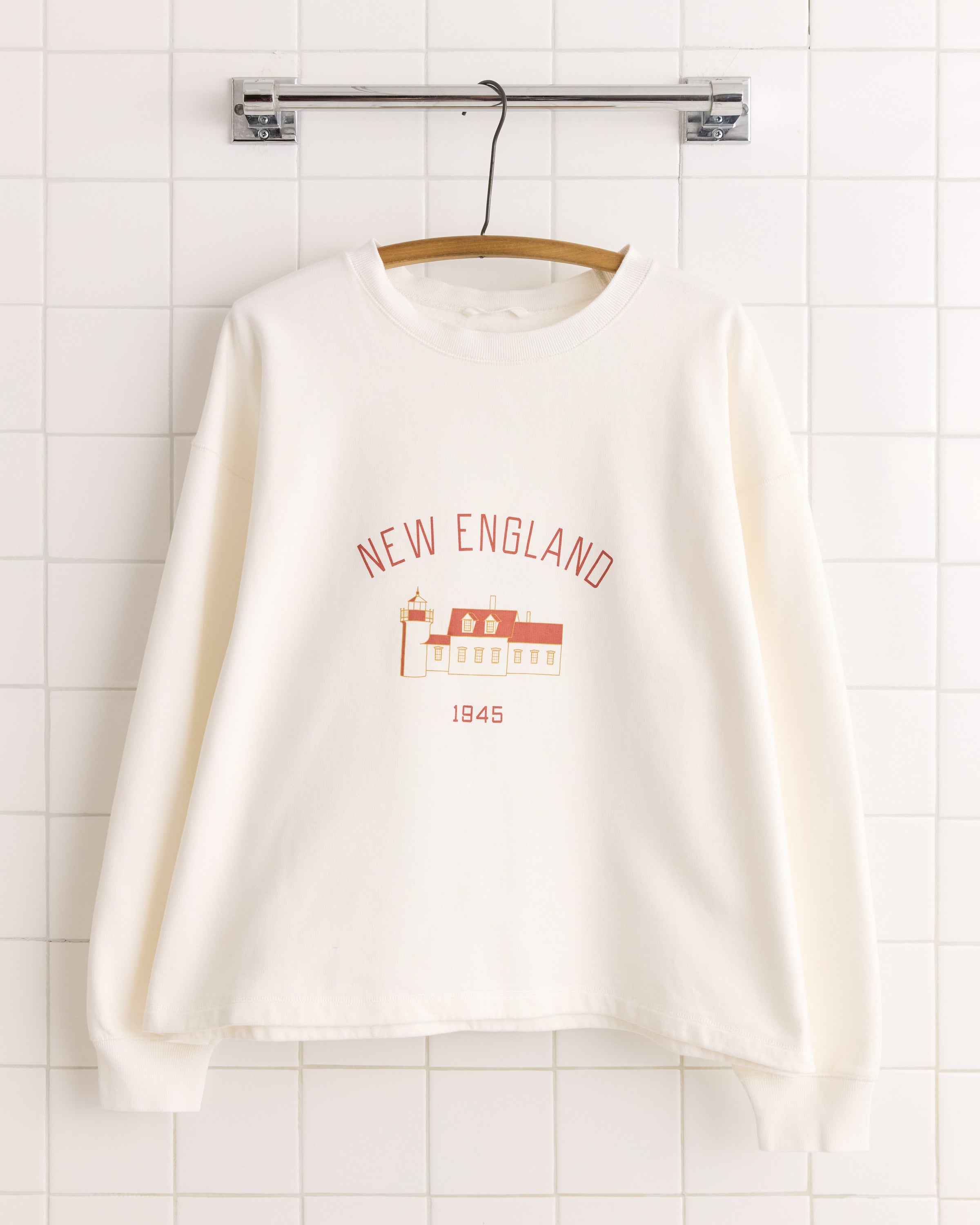New England Crewneck - White – BODE