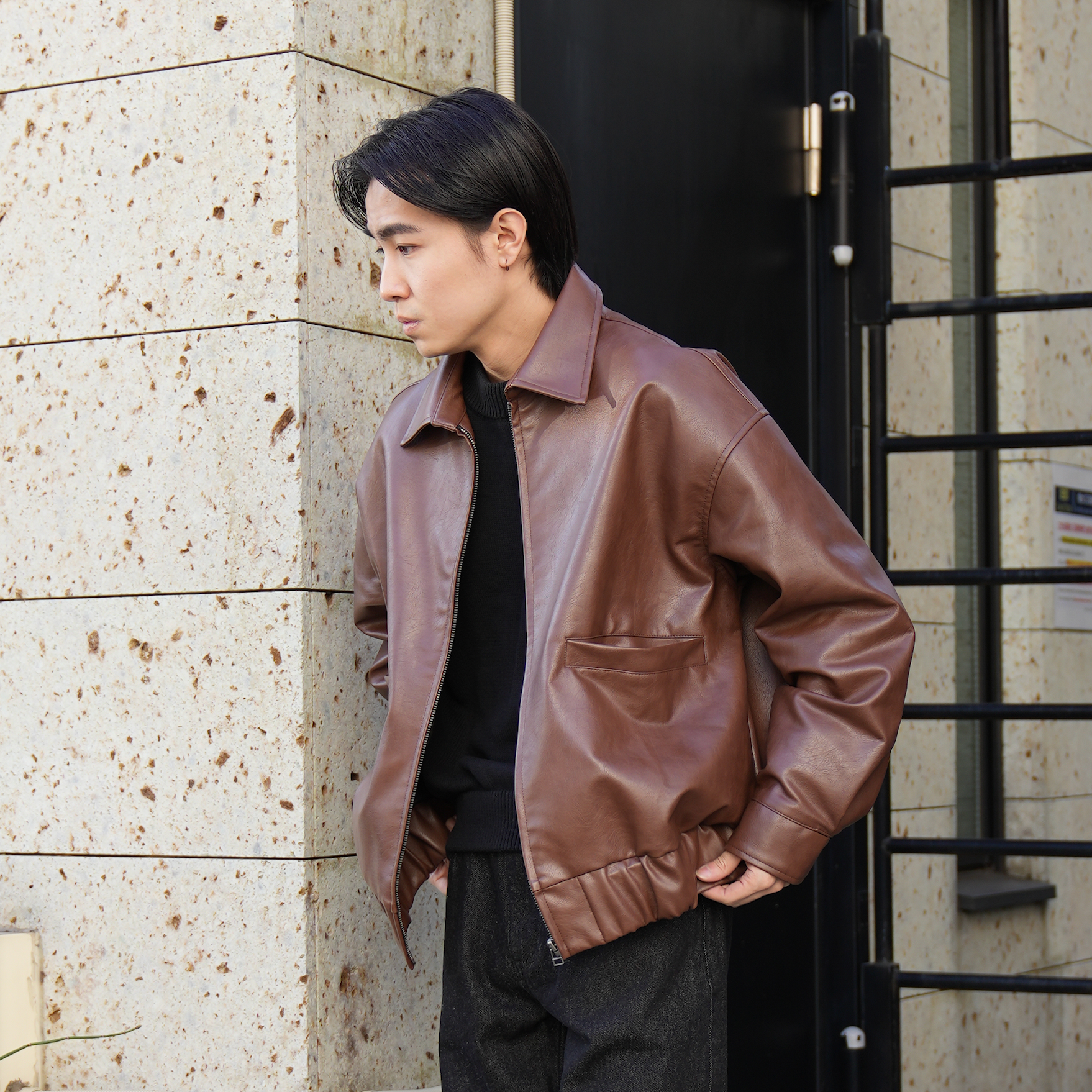 予約販売】BLUETOWN PUレザージャケット B5041 シティガール シティ