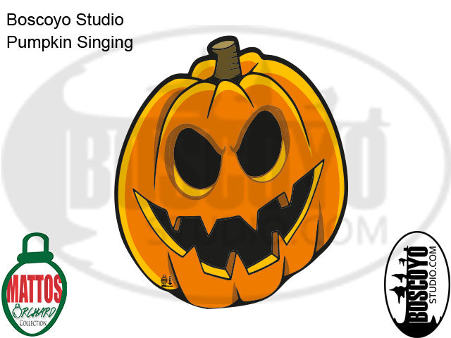 DayCorO® HiRes Pumpkin 1 Singing | Premium Quality Coro Props and