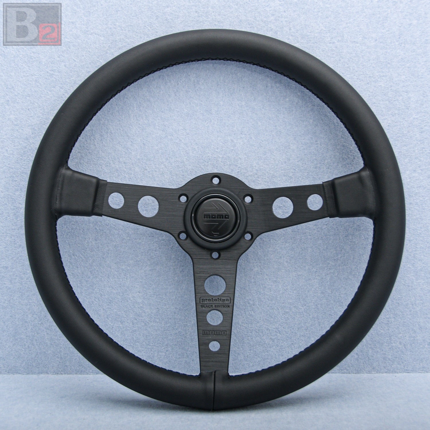 Momo Prototipo Black Edition Leather Steering Wheel 360mm – Box 2