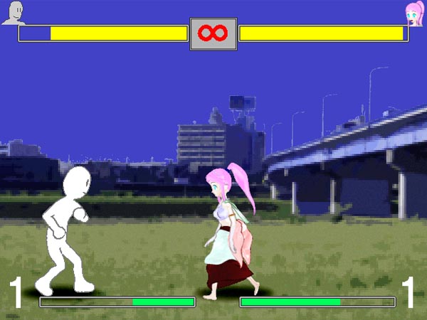 2D格闘ツクール2nd 解説 テクニック033 空ガードの作成