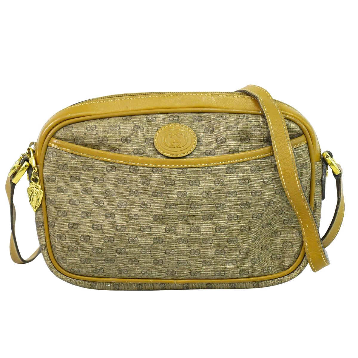 GUCCI オールドグッチ マイクロGG ショルダーバッグ ブラウン – BRAND
