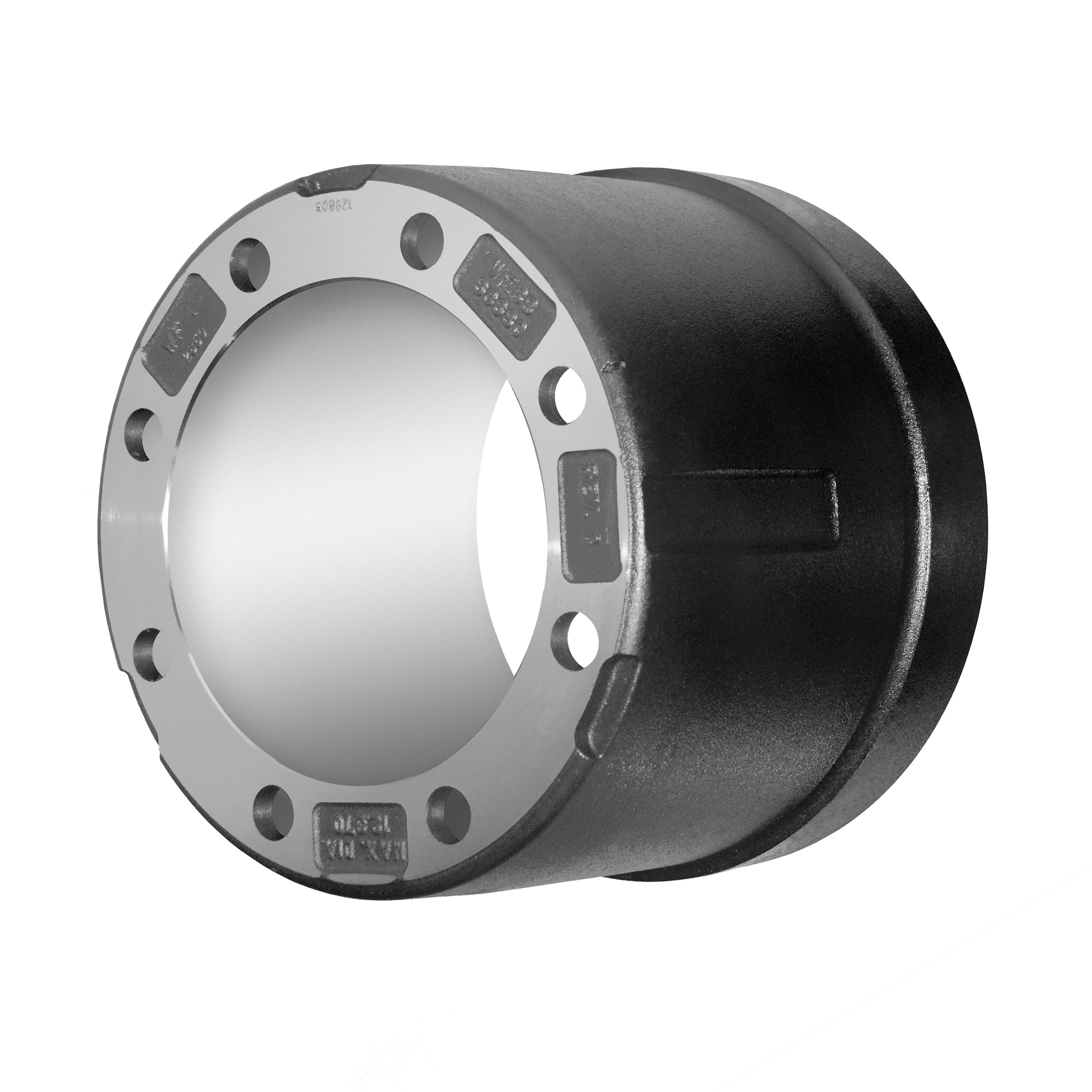 009-116-01 Heavy Haul Brake Drum, 8 Hole, Fits Lowbed Trailers